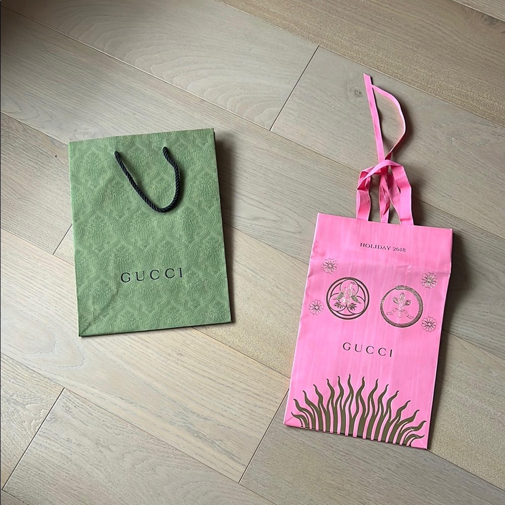 Gucci Pink and Green Designer Bags